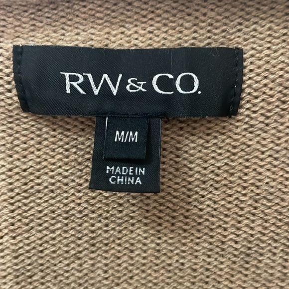 RW&CO Gender-Neutral Mock-Neck Sweater With Half-Zip M - Picture 3 of 8